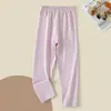 Calça de Outono Infantil 100% Algodão Lycra Calça de Casa Meninos e Meninas Tamanho Médio e Grande Pijama Infantil Cueca Calça de Outono Infantil Bebê 0-12