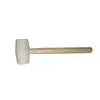 Martillo de goma con mango de madera martillo de goma blanco martillo de goma para instalación de azulejos martillo de suelo martillo blanco cabeza de martillo herramienta de instalación venta al por mayor
