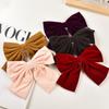 Celebridad de Internet Pinza de Resorte para Cola de Caballo Larga Clip de Primavera Corea del Sur Lazo Rayado Pasador de Peluche Clip para Niña Accesorios para el Cabello Clip para Cola de Caballo