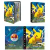 Álbum de Tarjetas Mágico Colección Elfo Bebé Álbum Sueño Paquete de Tarjetas de 4 Compartimentos Bolsillo para Guardar Tarjetas Tarjetas de Pokémon