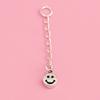 Collar de plata 925 cadena de extensión alargada mariposa tarjeta con palabra en inglés pulsera ajustable cadena de cola de collar Accesorios hechos a mano DIY
