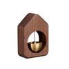 Campanilla de Viento Estilo Japonés para el Hogar de Madera Maciza de Cruce de Fronteras Pegatina para Puerta de Entrada Refrigerador Timbre de Puerta Timbre de Puerta de Succión de Nogal Negro