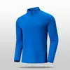 Manga Larga Media Cremallera Hombres de Negocios Otoño Nuevo Moda Urbana Cuello Alto Capa Interior Top Camiseta Exterior Casual