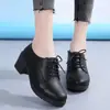 Zapatos para Mujer Primavera y Otoño Retro Zapatos Pequeños de Cuero Estilo Británico Tacón Medio Profesional de una Sola Capa Zapatos para Entrevista Negros Zapatos de Trabajo Pies que no se Cansan