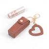 Neceser pequeño portátil con forma de sobre rojo para labios, ideal para llevar como bolso de mano o como monedero. Incluye llavero y estuche para guardar pintalabios.