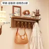 Perchero de pared con forma de tecla de piano de madera maciza, perchero de pared para dormitorio, recibidor o detrás de la puerta de entrada, perchero para abrigos y sombreros sin necesidad de taladrar