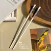 Palillos de Cerámica para Uso Doméstico, Color Macarrón, Resistentes a Altas Temperaturas, Un Palillo por Persona, Populares en Transmisiones en Vivo, Antideslizantes, Color Morandi, Alto Valor Estético