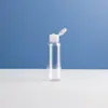 En Stock 30ml 60ml 80ml 100ml 120ml Botellas de Loción con Tapa Flip-Top Botellas de Plástico PET para Dispensar Loción para el Cuidado de la Piel