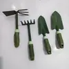 Pala pequeña de jardinería con pegamento verde pala para suculentas pala para flores herramienta para exteriores artefacto para recoger del mar herramienta para plantar verduras uso doméstico transfronterizo