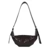 2026 Nova Bolsa Croissant Retrô Primavera Verão Mori Fofa para o Dia a Dia Feminina Bolsa Transversal Bolsa de Ombro Único Bolsa de Axila Bolsa Dumpling
