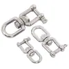 04 Argola Giratória de Aço Inoxidável Argola Giratória Universal em Forma de 8 Fivela Giratória Ferragens para Guia de Cachorro Fivela de Corrente Atacado