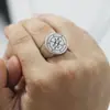 Anel Redondo 22mm com Símbolo Gravado, Venda Quente Transfronteiriça Europeia e Americana, Anel Personalizado da Moda Vintage, Tendência Atacado