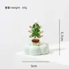 Bestseller transfronterizo Zibo vidrio mini árbol de Navidad spinner artesanía de vidrio, giratorio para coche, regalo de Navidad