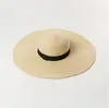 Sombrero de Sol de Verano para Mujer, para Viajar y Vacacionar, Sombrero de Paja de Ala Ancha para Playa, Parasol, Plegable, Monocromático, Versátil