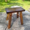 Taburete pequeño de madera antiguo Taburete para adultos Madera maciza Cuadrado Sala de estar Taburete pequeño Taburete de baile engrosado de cuatro patas Banco pequeño