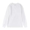 Pesado 220G Algodão Joker Grosso Top Masculino e Feminino Nova Moda Primavera e Outono Casual Manga Longa Cor Sólida T-Shirt