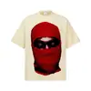 2026 Transfronterizo Kanye West Estilo Americano Impresión Directa Camiseta Estampada de Manga Corta Unisex Top de Media Manga Algodón Puro Hombro Caído