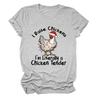 Crío Gallinas Soy Literalmente a la Moda Camiseta de Manga Corta Estación Independiente de Ebay