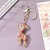 Chaveiro Animal Capricórnio do Zodíaco Cravejado com Diamantes, Pingente de Bolsa Unissex, Porta-Chaves de Metal, Presente Corporativo Atacado