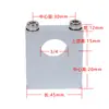 Suporte de Painel de Laboratório Braçadeira de Tubo Liga de Alumínio Bloco Quadrado Suporte Duplo Furo Tubo de Linha de Gás 1/4 3/8 1/ 2 polegada