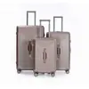 Nova Mala de Viagem de Abertura Frontal Modelo Transfronteiriço Feita de Material PC com Cadeado de Combinação TSA, Rodas Silenciosas e Alça de Mão