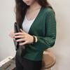 Cardigan de Tricô com Manga Lanterna para Mulheres Verão 2026, Gola V Solto Roupas de Proteção Solar, Cardigan para Ar Condicionado, Xale Fino