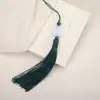 Franja de Borla de Lótus de Jade Branco Dupla Face Cabide de Carro Franja para Pendurar Acessórios Antigos Pingente de Joia Grande Quantidade Excelente Preço