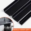 Gabinete sin tiradores orificios de ventilación ranura en forma de U invisible cuerpo del gabinete aleación de aluminio empotrada en forma de L puerta inferior del gabinete orificios de ventilación tirador