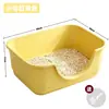 Bandeja para Gatos Extra Grande, Bandeja para Arena de Gato Ultra Gruesa, Antisalpicaduras, Elevada, Bandeja para Arena de Gato Extra Grande para Maine Coon, Bandeja para Gatos Abierta