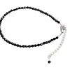 Joyería Transfronteriza Europea y Americana Estilo Casual de Verano Pulsera de Cristal Negro Diseño Simple Estilo de Cuentas Joyería de Muñeca