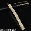 Estilo Japonés y Coreano Simple Ins Celebridad Cibernética Pasador de Perlas Clip BB de una Palabra Pasador de Celebridad Cibernética Clip Lateral para Flequillo Clip de Pico de Pato Accesorios para el Cabello