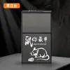 Estuche para Cigarrillos de Aleación Pack de 20 Deslizante Portátil para Hombres Grueso Suave y Duro Bolso Universal Impermeable de Alta Calidad Estuche Plegable para Cigarrillos