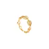 Anillo de Moneda Estilo Nuevo 2025 Moda Femenina Personalizado Estilo Ins Diseño de Nicho Anillo de Joyería con Sensación de Alta Calidad Abierto