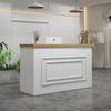 Mostrador de Cajero Simple Moderno Tienda de Ropa Pequeño Salón de Belleza Recepción Tienda de Té con Leche Mostrador de Bar Nórdico Comercial