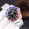 Reloj Mecánico Automático Completo Laojia Greenwich para Hombre Acero Inoxidable Cerámica Anillo de Coca Luminoso Resistente al Agua Reloj de Negocios
