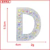 En stock color blanco parche con letras de pedrería pegatinas de tela accesorios para ropa fabricantes de accesorios suministro directo