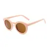 Gafas de Sol Infantiles Color Macarrón Douyin para Niños y Niñas Gafas de Sol para Bebé Anti-UV Gafas de Sol de Dibujos Animados Venta al por Mayor