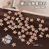 Arte de Uñas Estrella Brillante Circonita Estrella de Cinco Puntas Pedrería Champagne Plata Mezclado Mini Irregular Fondo Plano Decoraciones para Uñas