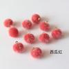 Colgante de bola de piel de visón sintético de 16 mm, colgante de felpa, colgante DIY, joyería antigua, accesorios para el cabello, accesorios de material