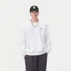 Roupas Masculinas Fengshe / Moletom Pulôver de Manga Longa Estampado com Gola Redonda 300g para Primavera e Outono / Jaqueta Unissex Estilo Americano Pesada Solta