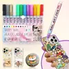 Bolígrafo de Graffiti para Uñas Nuevo Transfronterizo, Bolígrafo para Pintar Uñas, Bolígrafo de Colores para Dibujar Flores en Uñas, Bolígrafo para Dibujar Líneas en Uñas, Marcador de Secado Rápido para DIY