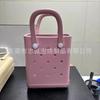 Nova Bolsa Feminina de Verão para Férias na Praia Simples de Eva Gelatina Bolsa Impermeável Mini Pequena Bolsa com Furos DIY