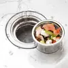 Malla filtrante para fregadero de cocina, acero inoxidable 304, red de drenaje antiatascos para lavabo y fregadero, una herramienta mágica para filtrar y prevenir fugas