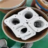 Piezas especiales con forma reforzadas con fibra de vidrio y rellenas de PTFE Productos moldeados de PTFE con fibra de vidrio CNC