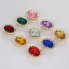 Hebilla de Flor de Acrílico Taladro de Garra Ovalado Taladro Cosido a Mano Taladro de Puntos de Girasol Accesorios para Diadema DIY Accesorios para Ropa