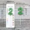 Venta al por mayor Celebración de Internet Tarjetas de Succión Color Dorado Champagne Vela Vela de Cumpleaños Vela para Pastel Vela para 18 Años Decoración de Pastel