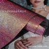 Venta al por mayor de fábrica, nuevo, colorido, adhesivo termofusible de malla de diamantes de imitación, 24 * 40 cm, adhesivo de diamante completo, perforación en caliente, pegatinas de diamante flash DIY