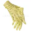 Fiesta Disco de los 70 Sombrero de Lentejuelas Guantes Pajarita Tirantes para Hombros Ropa de Baile Transfronteriza Europea y Americana Listo para Enviar