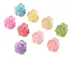 Pinza de pelo de camelia transparente de colores para niños, accesorio para el pelo de flor de cinco pétalos para flequillo, pinza lateral para trenzar y peinar