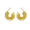 Pendientes Geométricos de Alambre de Teléfono de Metal de Moda Europea y Americana para Mujer, Simples y Elegantes, Joyería de Diseño Elegante y Lujoso para Mujer, Exquisitos